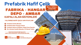 2000 M2 PREFABRİK MODÜLER DEPO MALİYETİ