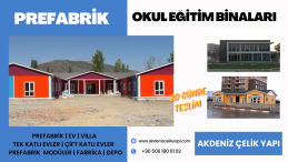 PREFABRİK OKUL VE EĞİTİM BİNALARI