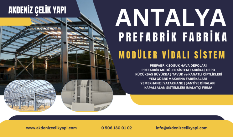 ANTALYA PREFABRİK MODÜLER SİSTEM FABRİKA