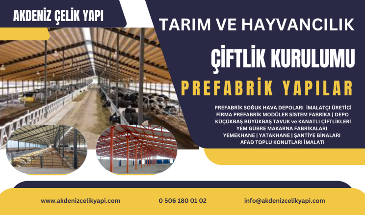 MODERN PREFABRİK HAYVAN ÇİFTLİKLERİ