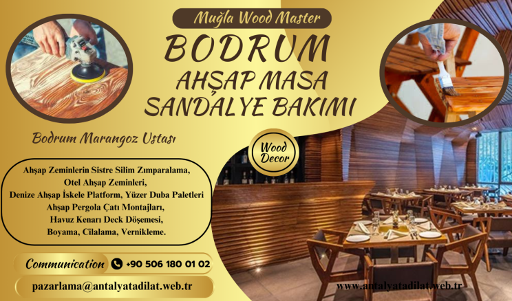 BODRUM MASA SANDALYE MARANGOZ USTASI