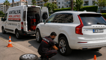 Antalya Yerinde Lastik Değişimi