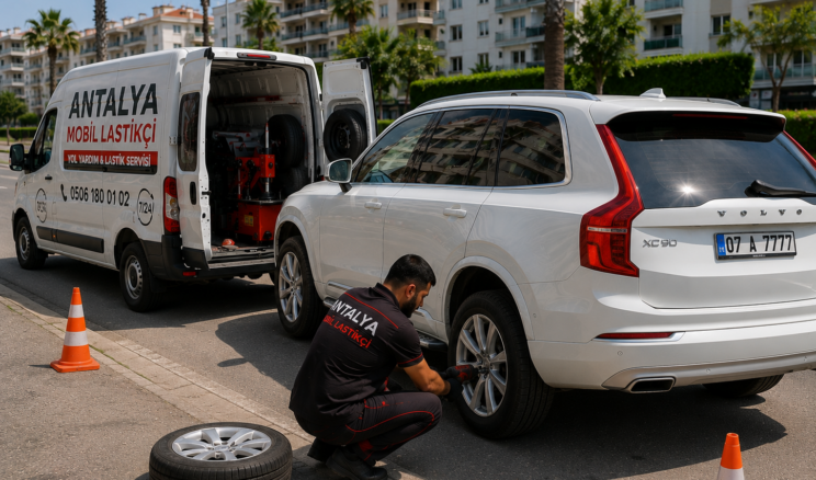 Antalya Yerinde Lastik Değişimi