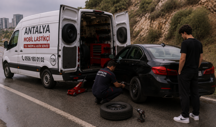 Antalya Yerinde Lastik Tamiri | 7/24 Mobil Lastikçi